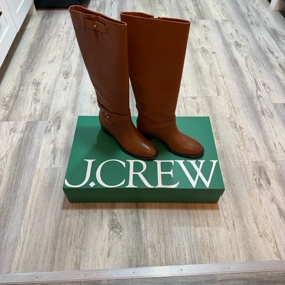 J crew Brown Leather Knee-High Boots - Picture 4 of 6